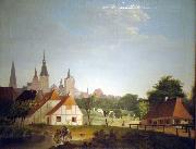 Ansicht von Rostock von Westen Georg Friedrich Kersting